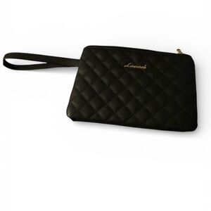 Chic Black Quilted Wristlet by [Brand]